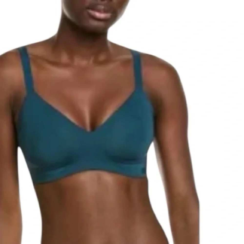 NWT DKNY Active Comfort Wire Free T-Shirt Bra Teal 30D